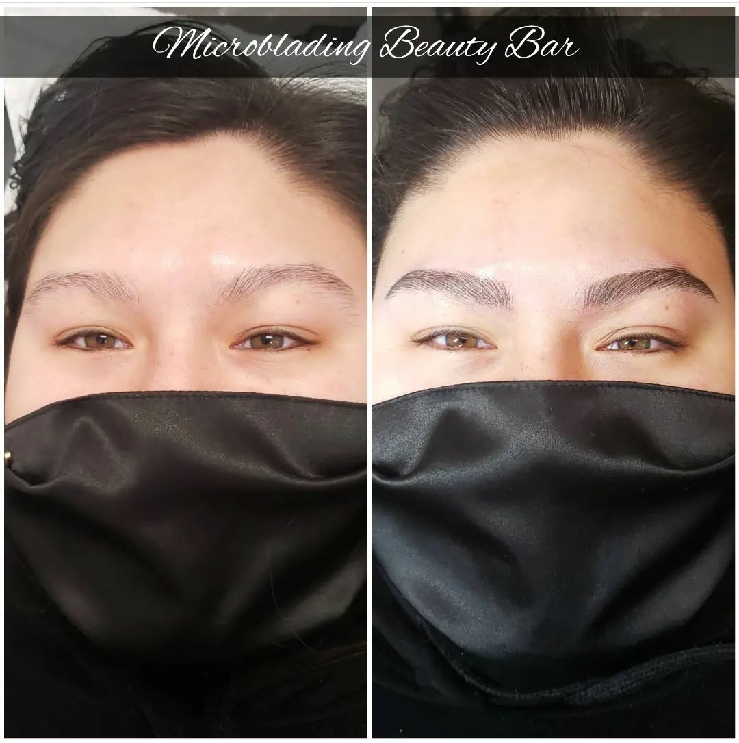 Look at this beautiful transformation done with microblading